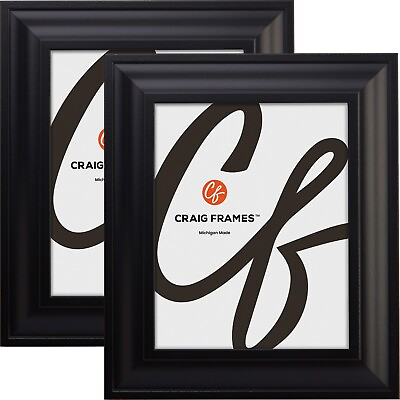 #ad Contemporary Upscale 2quot; Black Picture Frames Common Sizes 4x5 24x36 2 Pack $99.99