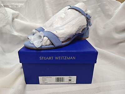 #ad Stuart Weitzman Dancer 35 Block Sandals Periwinkle NIB Size 6 36.5 $90.00