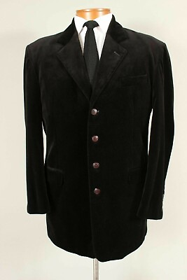 #ad Men Black Smoking Jacket Designer Elegant Luxury Stylish Party Wear Coats $143.99