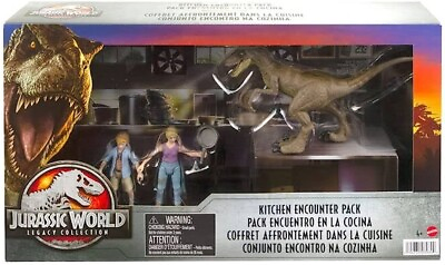 #ad Jurassic World Legacy Collection Kitchen Encounter Tim amp; Lex amp; Raptor New Gift AU $26.00