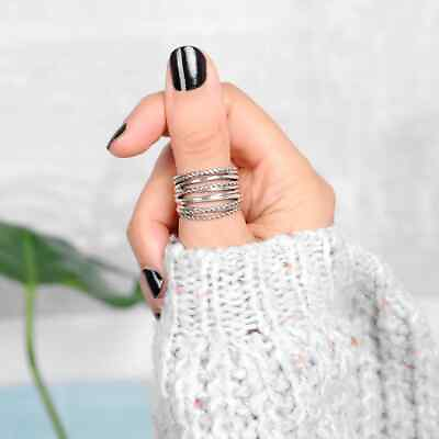 #ad Wrap Ring Women 925 Sterling Silver Band amp;Statement Ring Handmade Ring All size $12.99