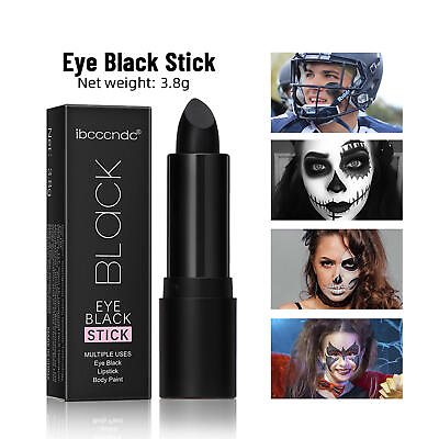 #ad Sports Football Eye black Stick Reduce Glare Face Paint Stick Halloween Makeup $10.50