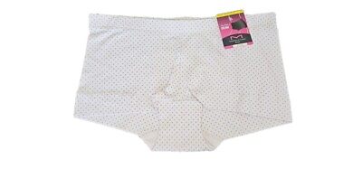 #ad Maidenform Women#x27;s Underwear Cotton Blend Lavender Dots Dream Boyshort Panty $9.90