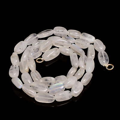#ad 100% Rainbow Moonstone oval Gemstone Beads 7 9 8 11 mm Necklace 18quot; 1 strands $27.55