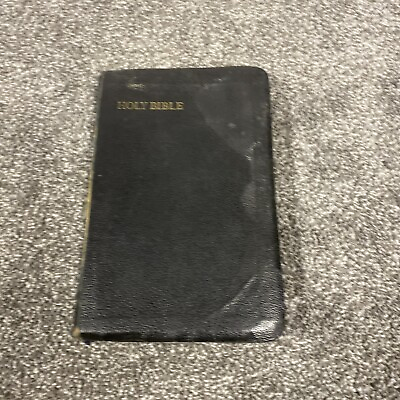 #ad Vintage Collins Real Color Photos Holy Bible Edition Concordance Leather $79.95