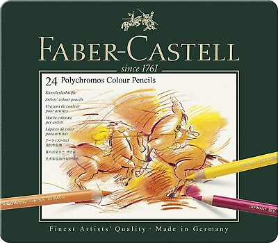 #ad Faber Castell 24 Polychromos Color Pencil Set $57.66