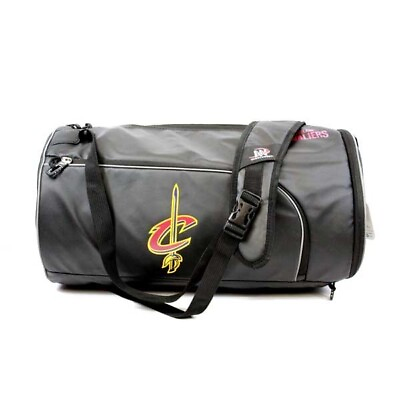#ad NBA Cleveland Cavaliers Basketball Solid Black Wingman Style Duffel Bag $49.99