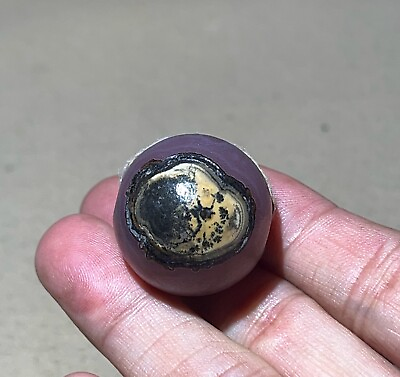 #ad Tibetan Nepalese Himalayan Antiquities Eye Agate Old Beads Amulet $299.00
