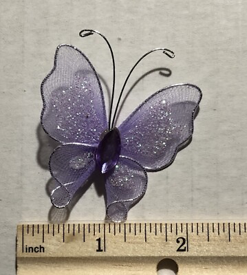 #ad 12 purple butterflies Great For Parties Weddings Or Crafting. $9.00