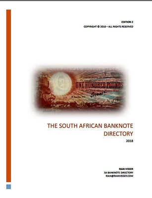 #ad Ebook THE SOUTH AFRICAN BANKNOTE  DIRECTORY  1920 2018 $1.99