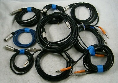 #ad STAGG BELDEN HOSA MICROPHONE CABLE LOT OF 9 $132.30