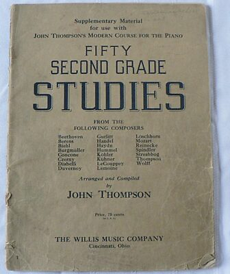 #ad SHEET MUSIC 1944 quot; FIFTY SECOND GRADE STUDIES quot; $8.95
