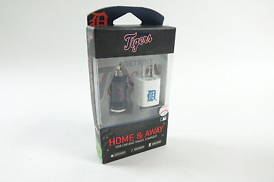 #ad MLB Detroit Tigers Home and Away USB Car amp; Travel Charger $14.99