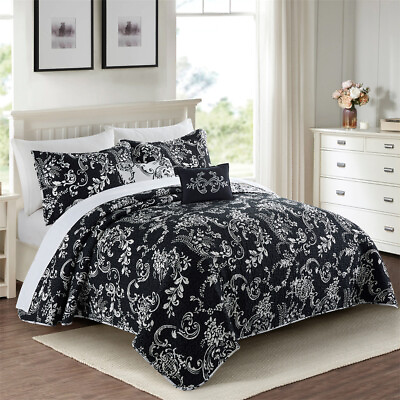 #ad HST La Boheme 5 Piece Print Comforter Bedding Set Soft Lightweight Reversible $79.99