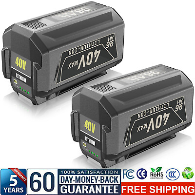 #ad 9.6Ah 6.0Ah For Ryobi 40 Volt Lithium Battery OP4050 OP40602 OP40261 OP4060 $54.98