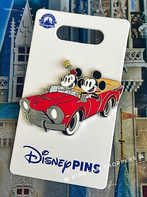#ad 2024 Disney Parks Mickey amp; Minnie Mouse Runaway Railway Red Car OE Pin $20.95