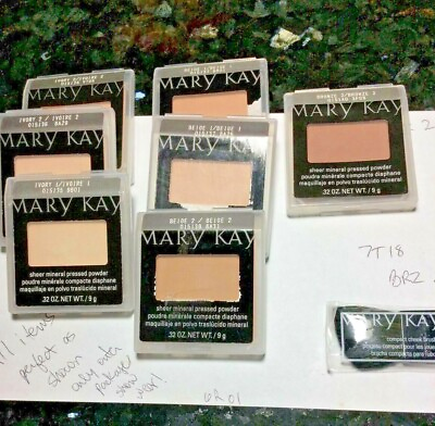 #ad Mary Kay Sheer Mineral Pressed Powder U pick Ivory 12 Beige 12Bronze 12 NIP $16.95