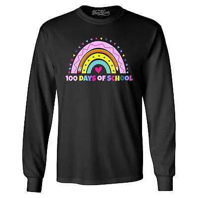 #ad 100 Days of School Rainbow Long Sleeve 100Rainbow Shirts $19.49