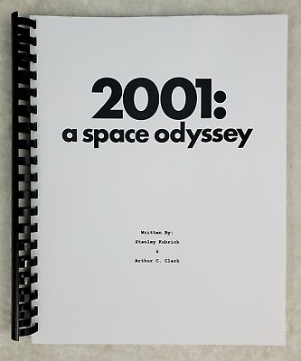 #ad 2001: A Space Odyssey Movie Script Reprint Full Screenplay Full Script 1968 $21.99