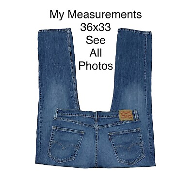 #ad Levis 527 Boot Cut Men#x27;s My Measurements 36x33 Bootcut Jeans $28.49