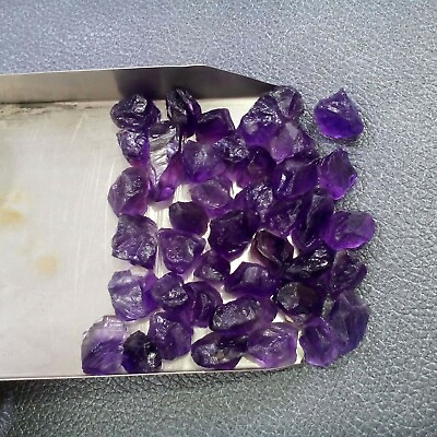 #ad Beautiful Purple Amethyst Raw 20 Piece Size 10 13 MM Raw Amethyst Gemstone $24.58