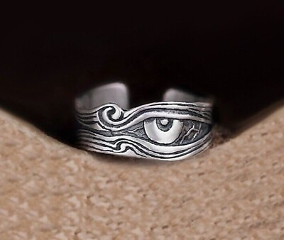 #ad Evil Eye Ring Eye Ring Streetwear Ring Third Eye Protection Amulet GBP 12.00