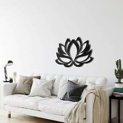#ad Lotus Flower Metal Wall Decor for Home and Outside Wall Mounted Wall Art Décor $70.72