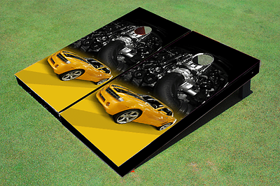 #ad Camaro Yellow Custom Cornhole Board $204.99