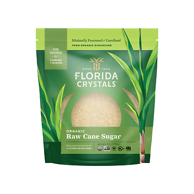 #ad Florida Crystals Organic Raw Cane Sugar 6 lb Pouch FREE SHIPPING $13.77