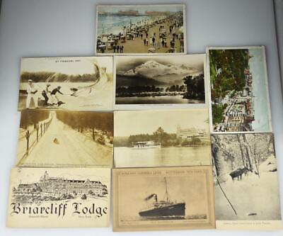 #ad ANTIQUE POSTCARD LOT 9 NORTH EAST HOLLAND AMERIKA BRIARCLIFF MANOR AND MORE $13.60