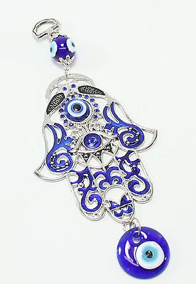 #ad Turkish Blue Evil Eye 3quot; Hamsa Hand Amulet Wall Hanging Protection Decor $8.95