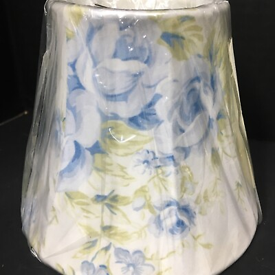 #ad Simply Shabby Chic British Blue Rose small clip on fabric lamp shade 5quot;H $23.80