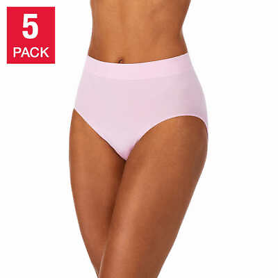 #ad New Women Carole Hochman Seamless Brief Full Coverage 5 PACK Panties Pink Multi $14.95