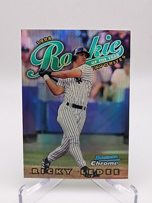 #ad 💥1997 Bowman Chrome of the Year Favorites Refractor Ricky Ledee #ROY9 Rookie RC $1.80