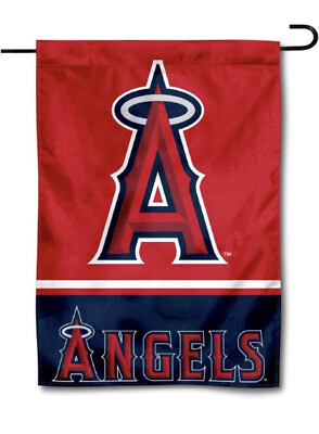 #ad Los Angelas Angels Garden Flag Double Sided MLB LA Angels Premium Yard Flag $9.99