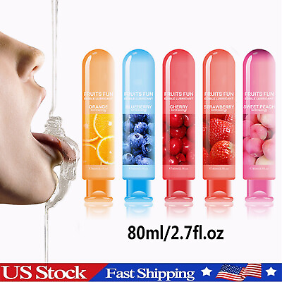 #ad Edible Fruit Flavor Adult Lubricant Gel Lube Edible Oral Sex Sexual Massage Oil $6.17