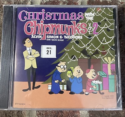 #ad Vintage Christmas With The Chipmunks Vol. 2. CD 1987 Factory Sealed CD3 $9.99