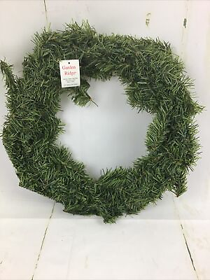 #ad Vintage Garden Ridge Green 20” Craft Round Canadian Pine Wreath $8.99