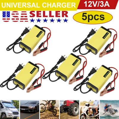 #ad #ad 12V Car Battery Charger Maintainer Auto Trickle RV for Truck Motorcycle Portable $28.95