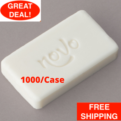 #ad 1000 Pack 0.4 oz. Hotel amp; Motel Wrapped White Travel Size Face and Body Soap $87.99