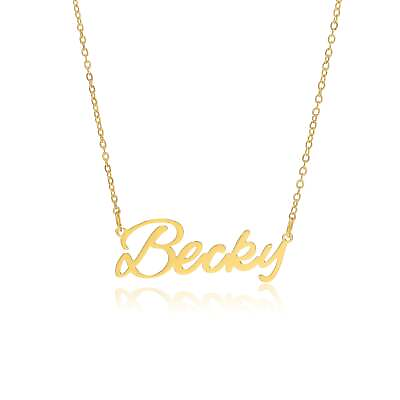 #ad Becky Name Necklace GBP 15.00