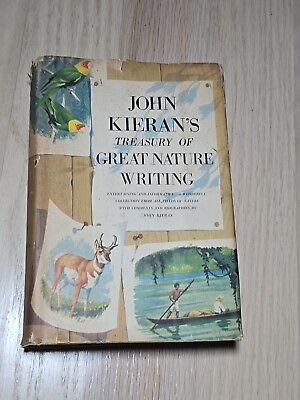 #ad First Edition Antiquarian Treasury of Great Nature Writing John Kieran 1957 $25.99