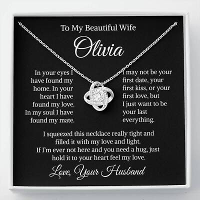 #ad To My Beautiful Wife Necklace Gift From Husband Anniversary Jewelry Gifts Wife $33.99
