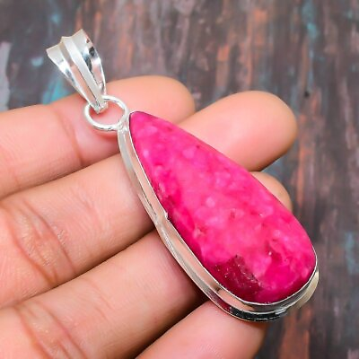 #ad Ruby Simulated Gemstone Handmade Gift Jewelry Pendant 2.56quot; Q751 $4.99