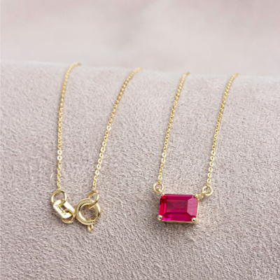 #ad Genuine Red Ruby Pendant Ruby Necklace Gemstone Dainty Pendant Handmade Pendant $98.72