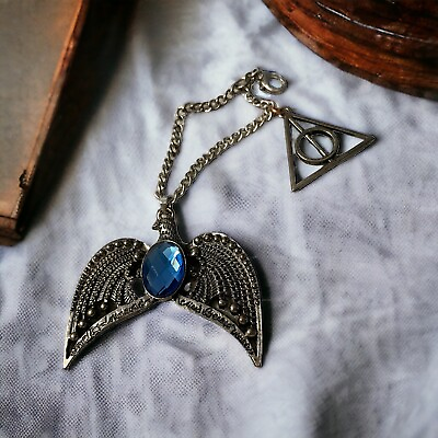#ad Necklace Harry Potter Ravenclaw Diadem Crown Pendant Tiara Charm Clip Keychain $13.99