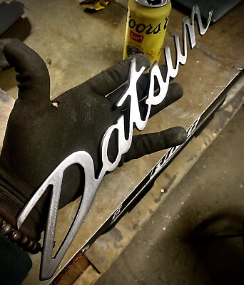 #ad Datsun 14”x2”x1 8” Steel Name Plate $50.00