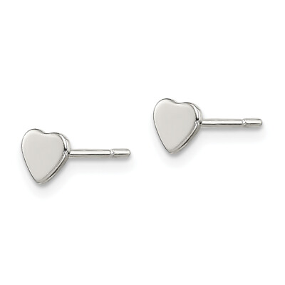 #ad 925 Sterling Silver Heart Love Stud Earrings $62.00