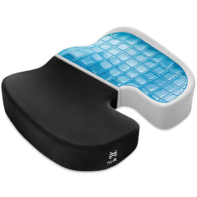 #ad Gel Enhanced Memory Foam Seat Cushion Pillow Office Desk Chair Wheelchair Black $26.99