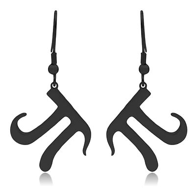 #ad Pi Symbol Stainless Steel Dangle Earrings $17.99